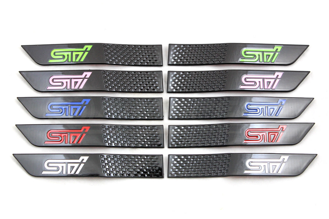 PSR Fender Badge Emblem Set w/STI Logo image 1