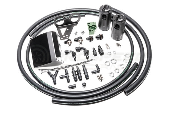 Radium Dual Fluid Lock Catch Can Kit w/RHD Bracket image 1