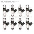 Injector Dynamics ID2600-XDS Direct Fit Injectors Set of 8 w/Potted 4" Wires