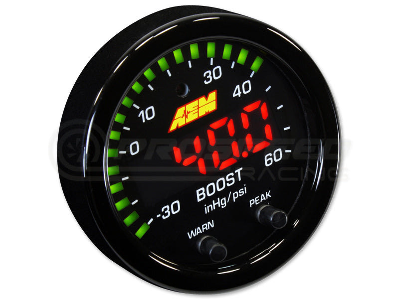 AEM 52mm X-Series Digital Boost Display Gauge 60PSI/4BAR