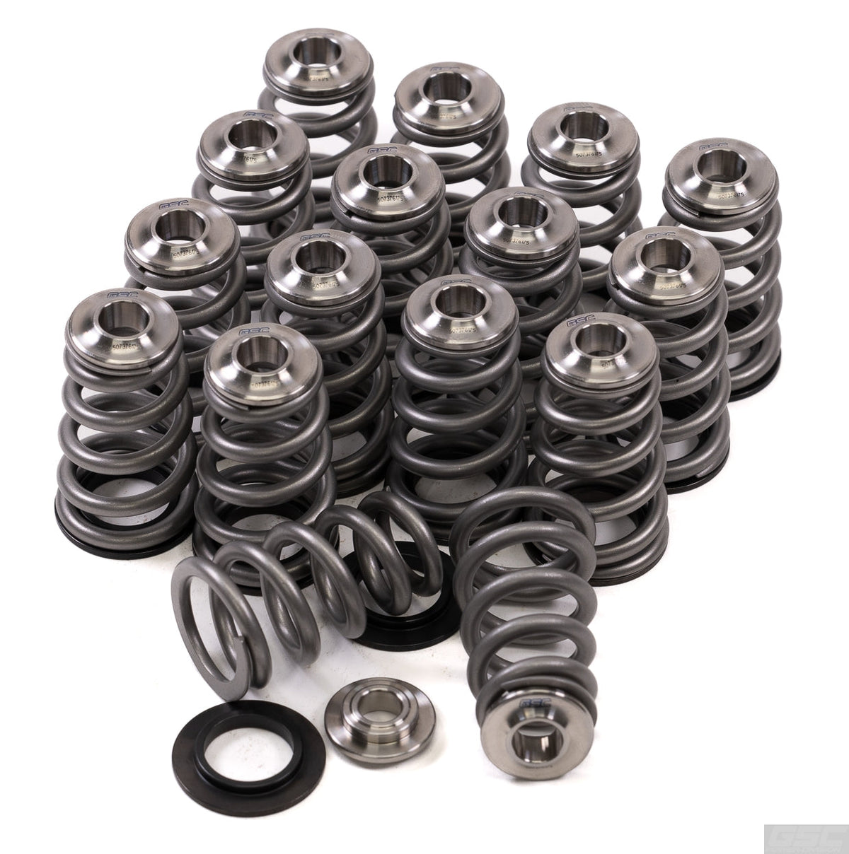 GSC High Pressure Conical Spring Set with Titanium Retainers/Chromoly Seats image 1