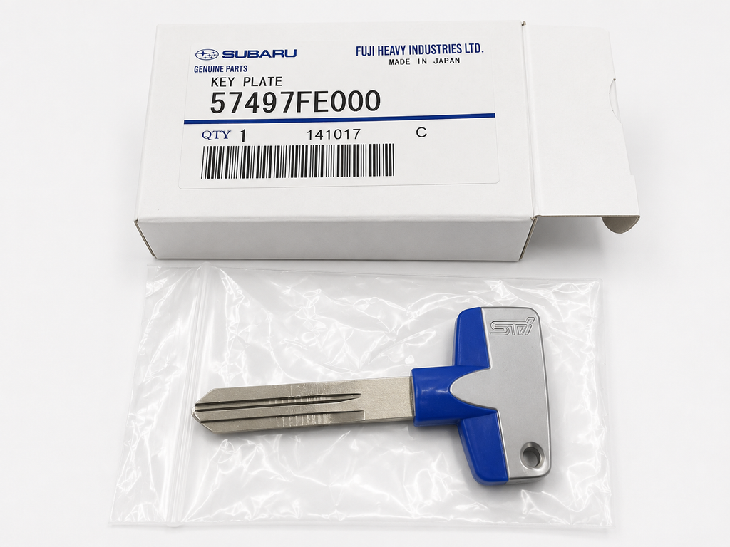 Subaru STI Genuine Titanium Blank Car Key image 2