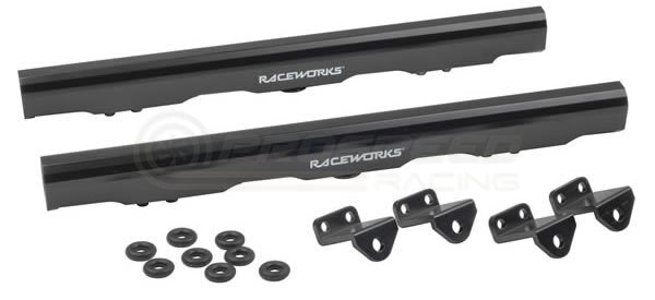 Raceworks Billet Fuel Rails Black