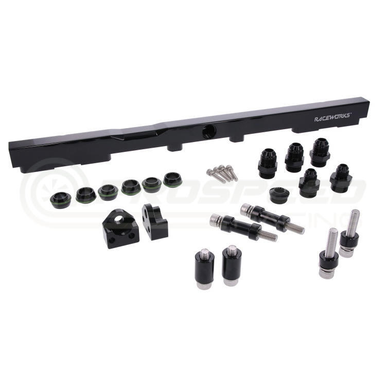 Raceworks Billet Fuel Rail Black