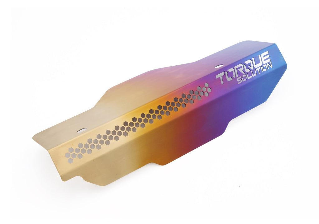 Torque Solution Titanium Engine Pulley Cover - Brushed Raw Finish image 3