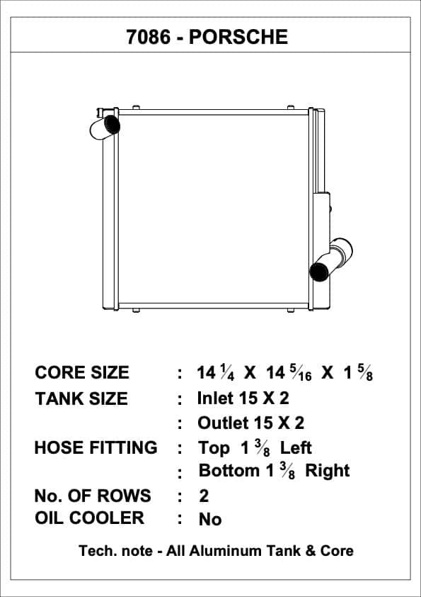 CSF Racing Aluminium Radiator Left Side image 3