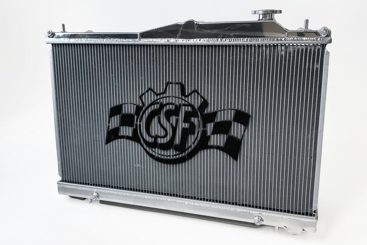 CSF Racing 2-Row 42mm Race Spec Aluminium Radiator Raw Finish image 1