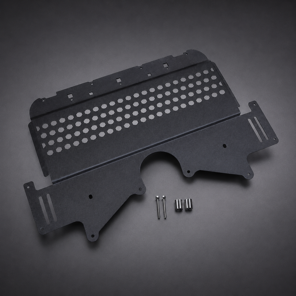 VCTR Performance BMW M3/M4 G8X Oil Cooler Shield — Black