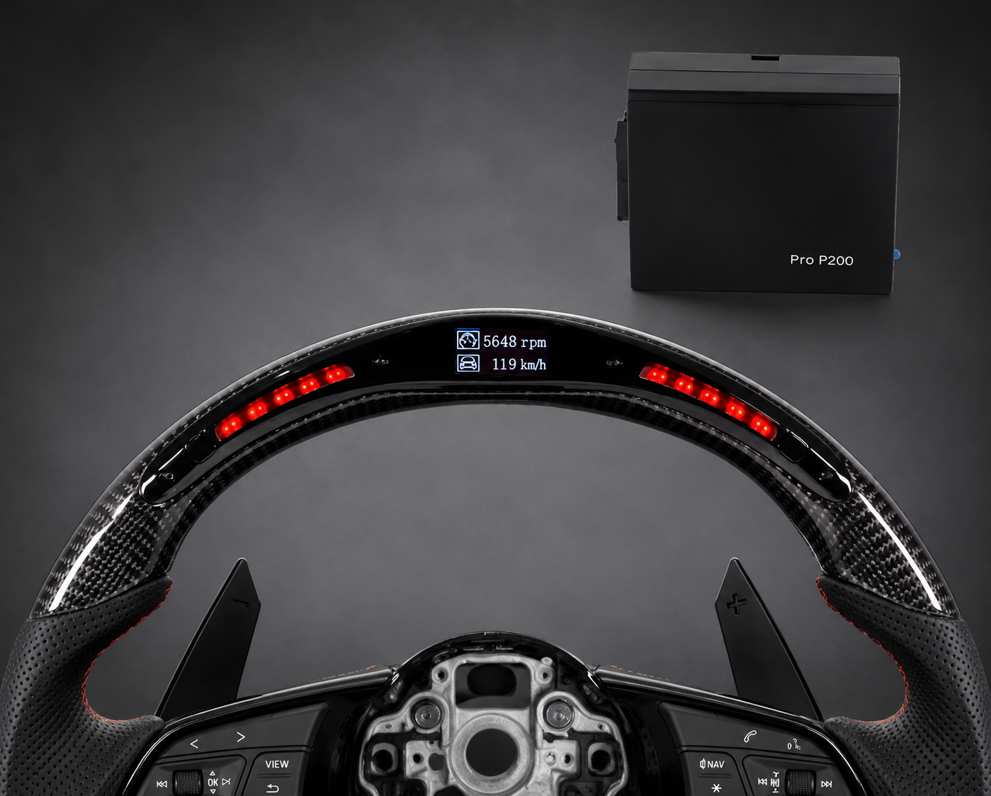 VCTR Performance Audi Carbon Fibre LED Steering Wheel