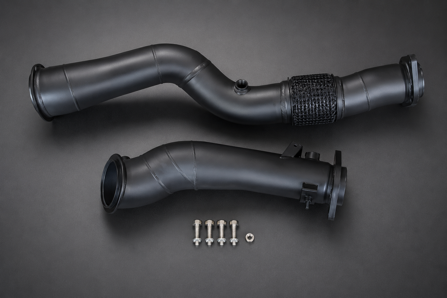 VCTR Performance BMW M2/M3/M4 G8X S58 Catless Downpipe Kit — Ceramic Coated