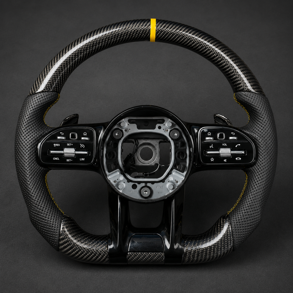 VCTR Performance Mercedes-Benz AMG Carbon Fibre Leather Steering Wheel