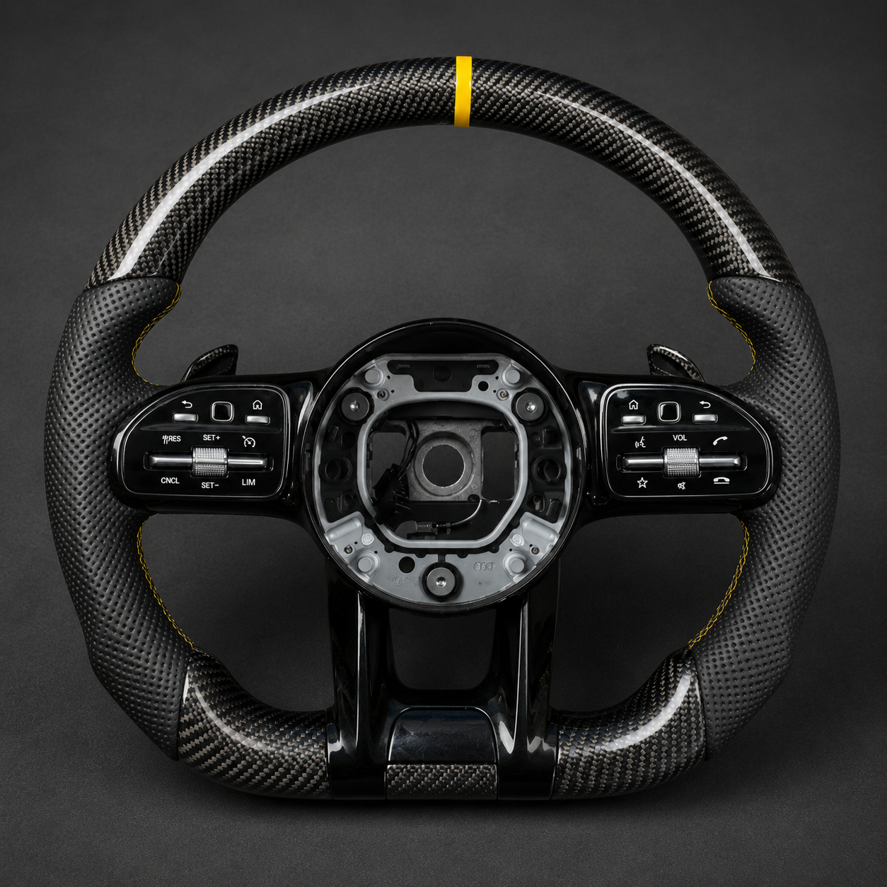 VCTR Performance Mercedes-Benz AMG Carbon Fibre Leather Steering Wheel