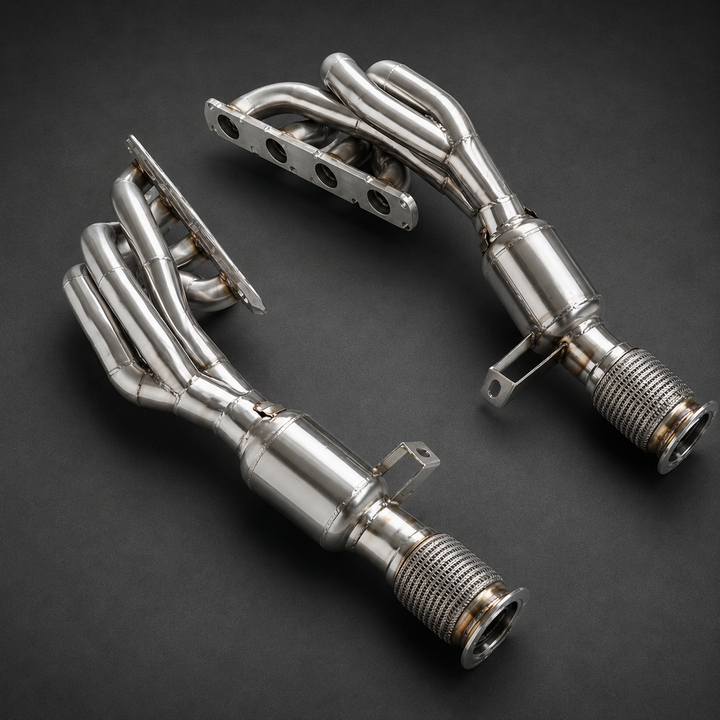 VCTR Performance Audi R8 V8 4.2 Exhaust Manifold w High Flow Cats