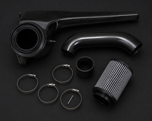 VCTR Performance Audi A3 8Y / VW Golf GTI MK8 Carbon Fibre Intake System — Gloss — V1