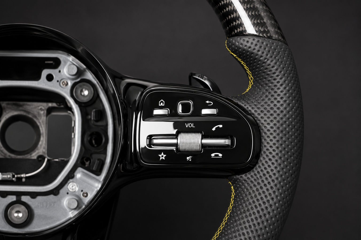 VCTR Performance Mercedes-Benz AMG Carbon Fibre Leather Steering Wheel