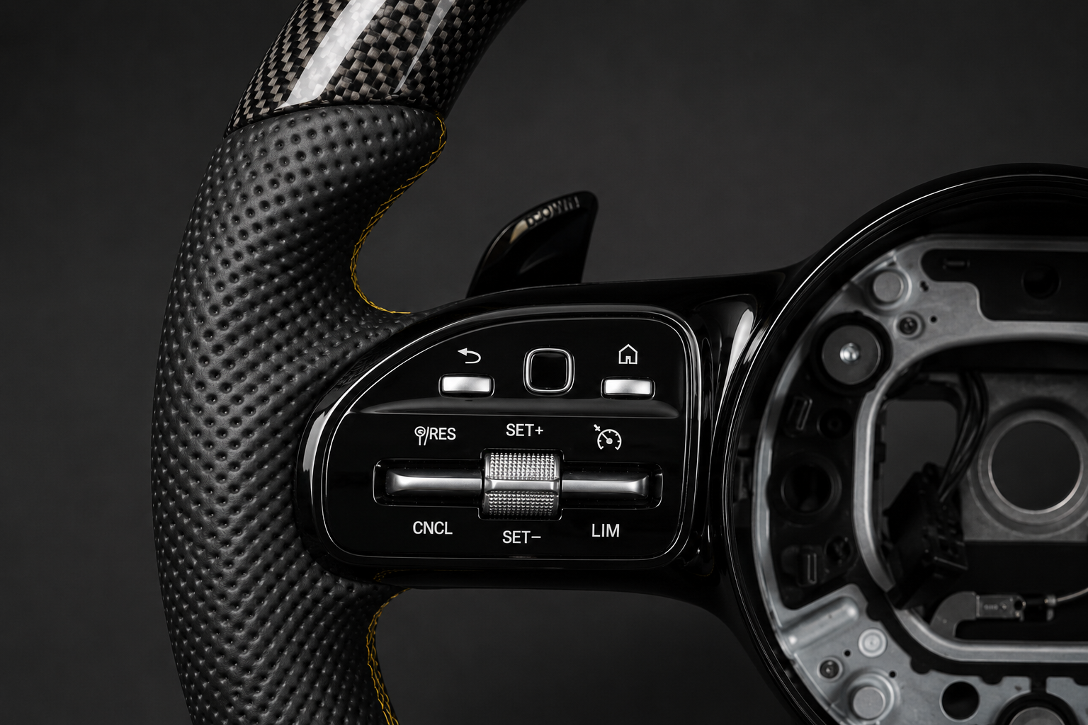 VCTR Performance Mercedes-Benz AMG Carbon Fibre Leather Steering Wheel
