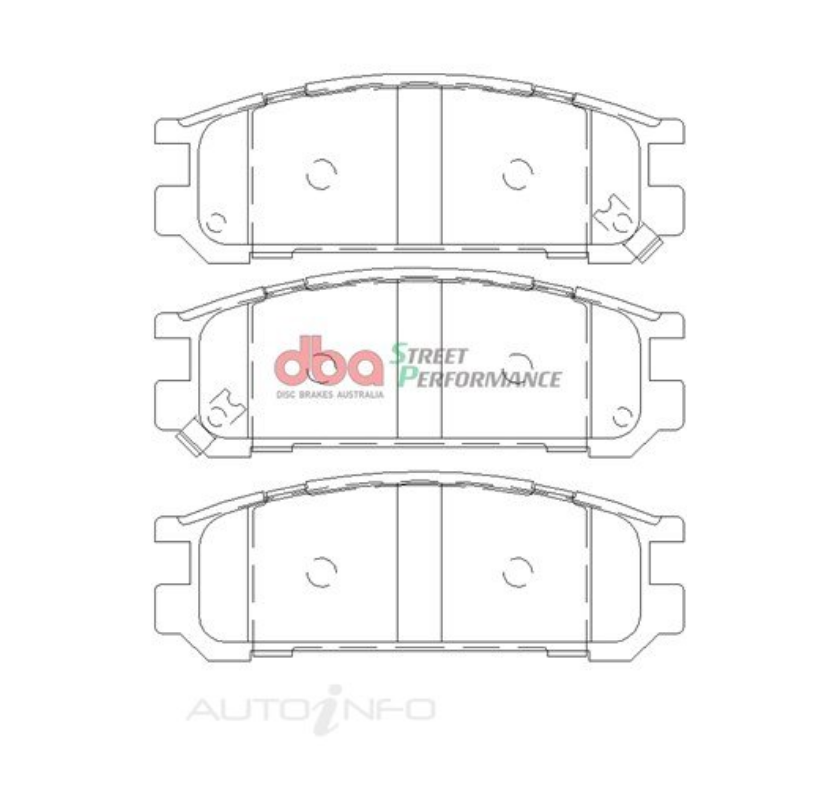 DBA SP Street Performance Rear Brake Pads image 2