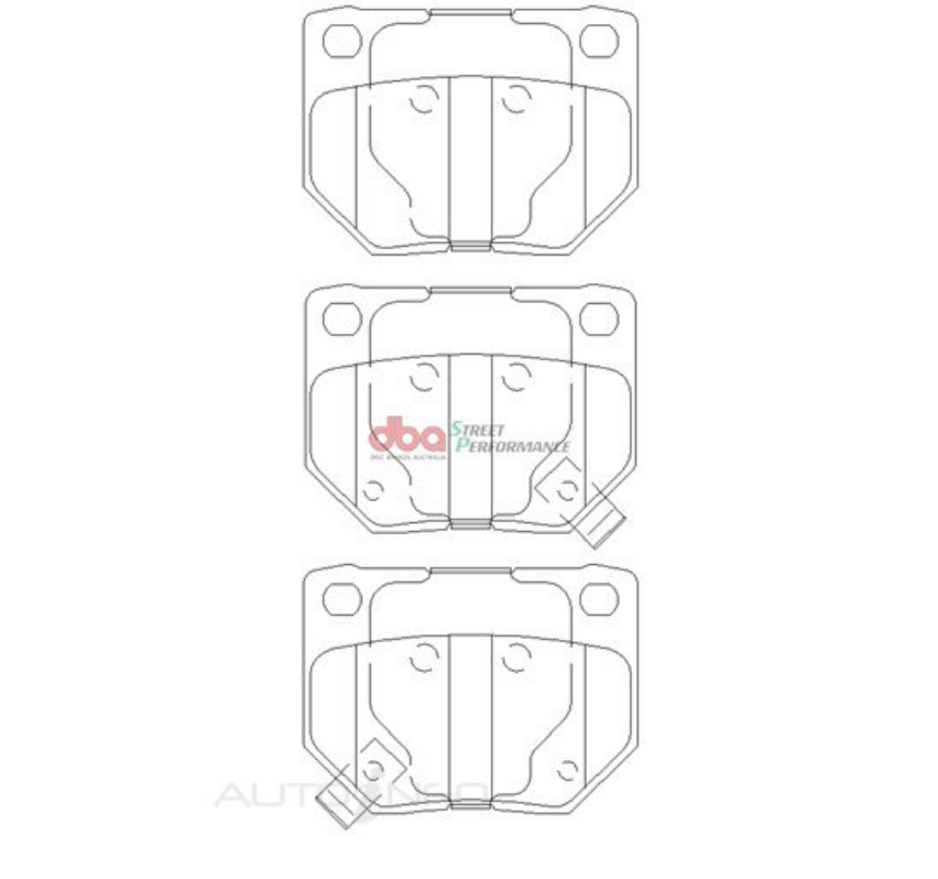 DBA SS Street Series OE Replacement Rear Brake Pads image 2