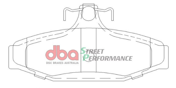 DBA SP Street Performance Rear Brake Pads DB1376SP image 2
