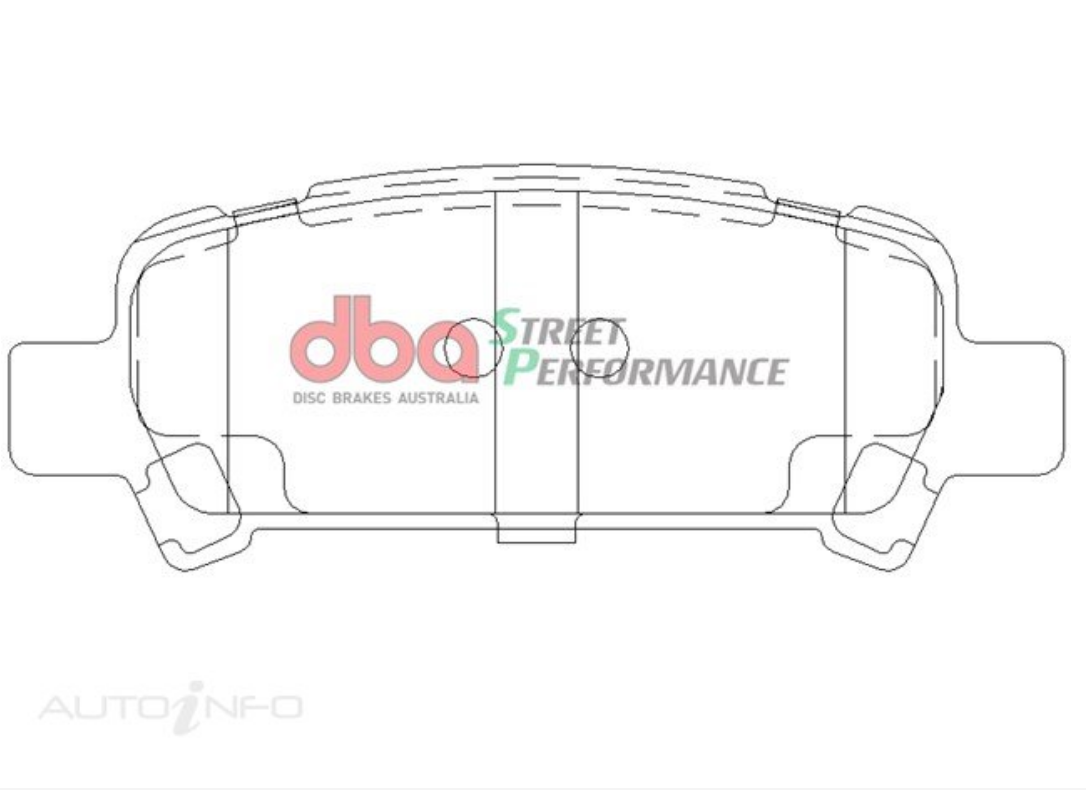 DBA SP Street Performance Rear Brake Pads image 2