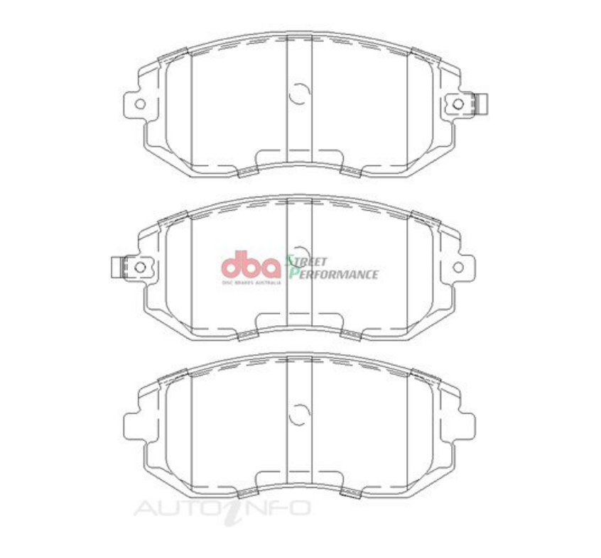 DBA SS Street Series OE Replacement Front Brake Pads image 2