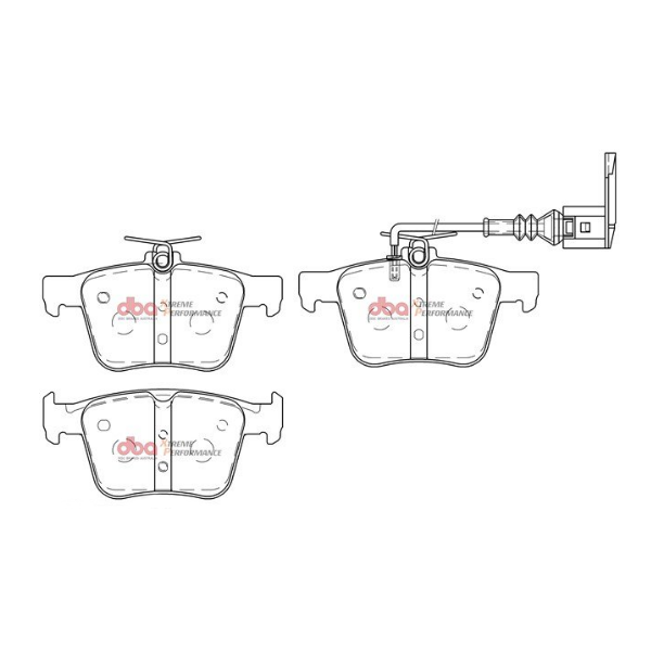 DBA XP Xtreme Performance Rear Brake Pads image 2