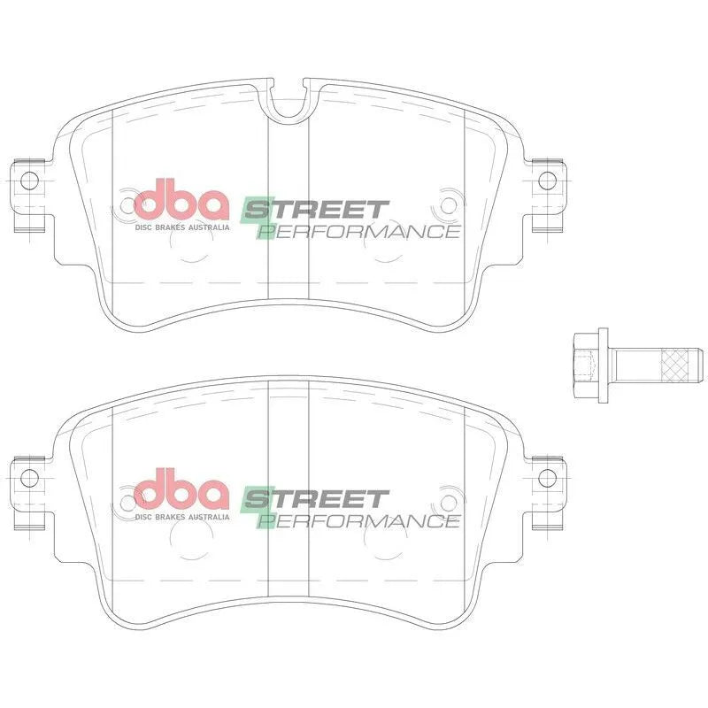 DBA SP Street Performance Brake Pads - Audi S5 and Other Compatible Models, Rear - DB15032SP