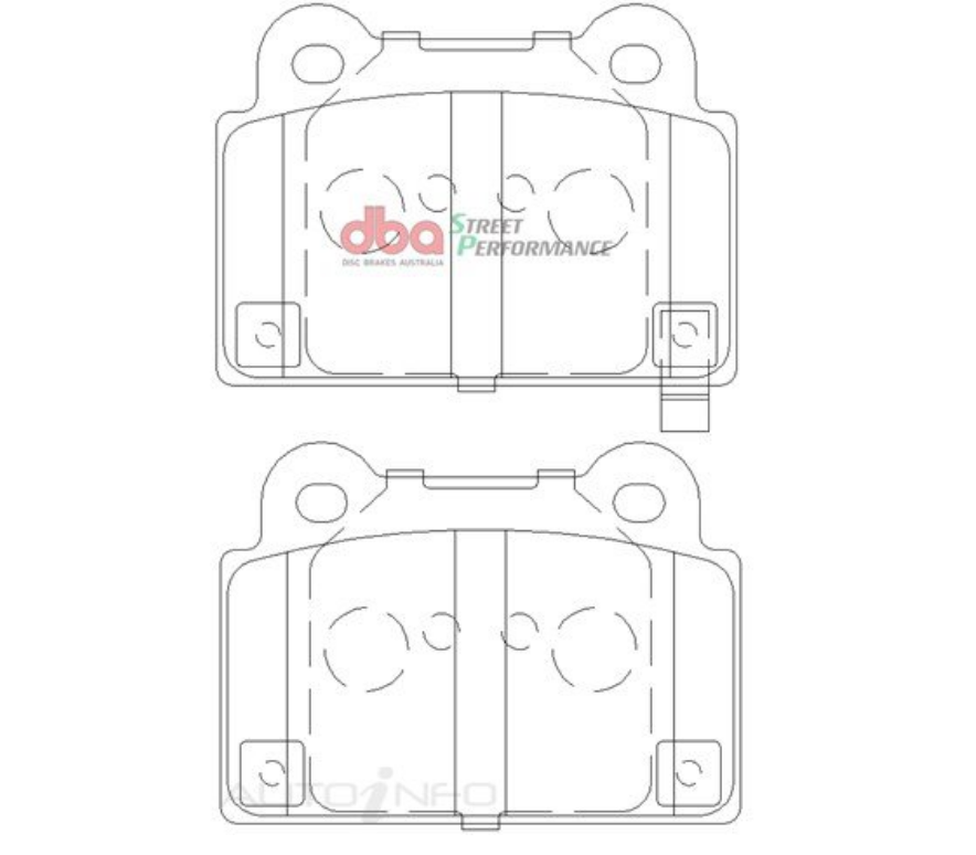 DBA SS Street Series OE Replacement Rear Brake Pads image 2