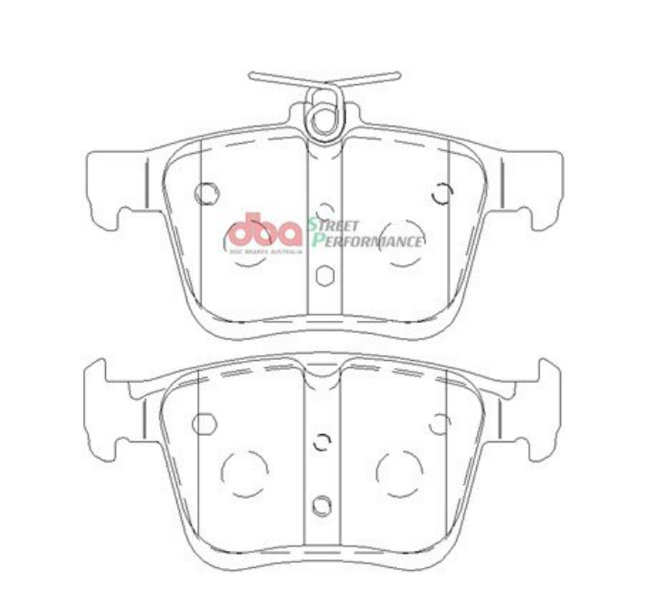DBA SP Street Performance Rear Brake Pads image 2
