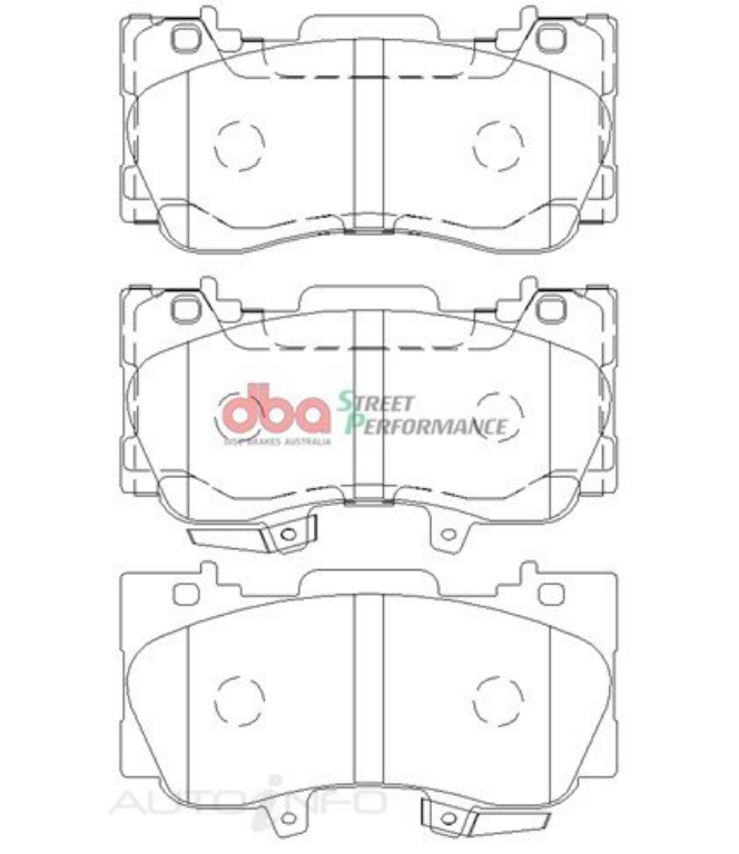 DBA SP Street Performance Front Brake Pads image 2
