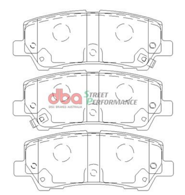 DBA SP Street Performance Rear Brake Pads image 2
