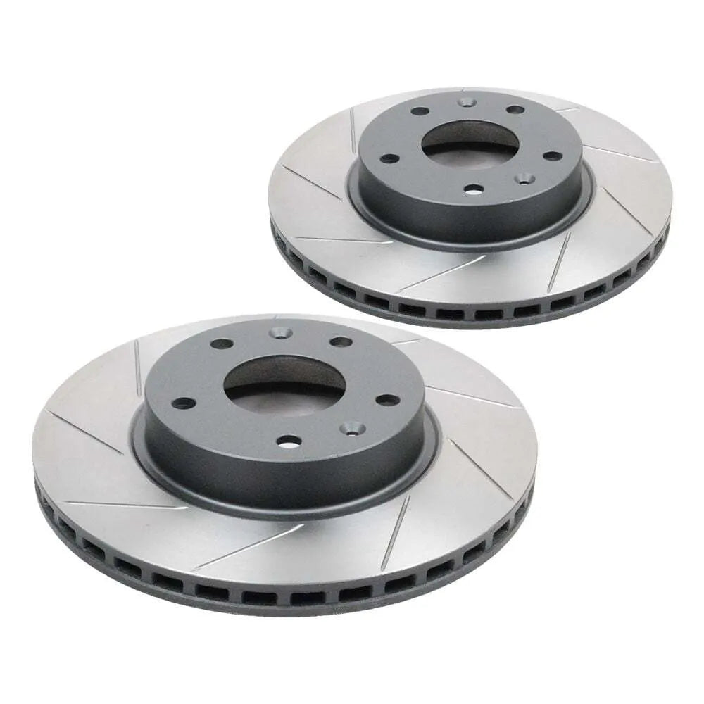 DBA T2 Street Series Slotted Rotors PAIR - Toyota Supra A90/BMW Z4/BMW G-Series (Rear, 345x24mm)