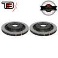 DBA T3 4000XD Drilled/Dimpled Rear Rotors PAIR - Ford Mustang GT/Ecoboost FM/FM 15-19 DBA42165XD