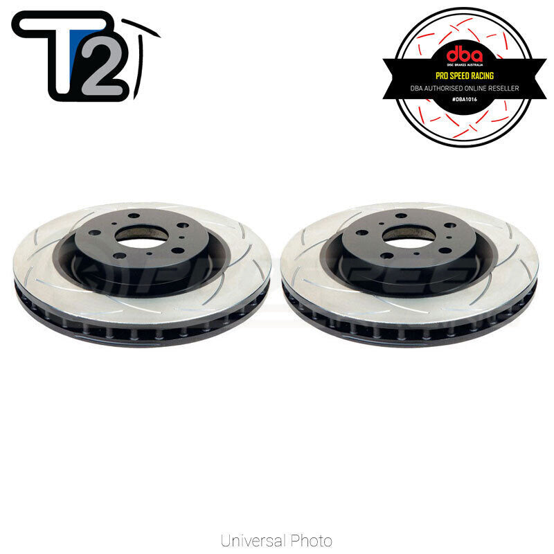 DBA T2 Street Series Slotted Rotors PAIR - Honda S2000/CRV 02-04 (Front) DBA488S
