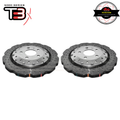 DBA Wave XD 5000 Silver 2-Piece Drilled Rotors PAIR - Audi RS4 B8 / RS5 8T / R8, Front Pair - DBA52834WSLVXD