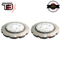 DBA Wave XD 5000 Silver 2-Piece Drilled Rotors PAIR - Audi RS4 B8 / RS5 8T, Rear Pair, 41 mm Height - DBA52835WSLVXD