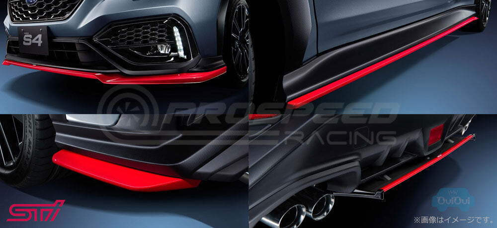 STI Genuine Cherry Blossom Side Spoiler Skirts