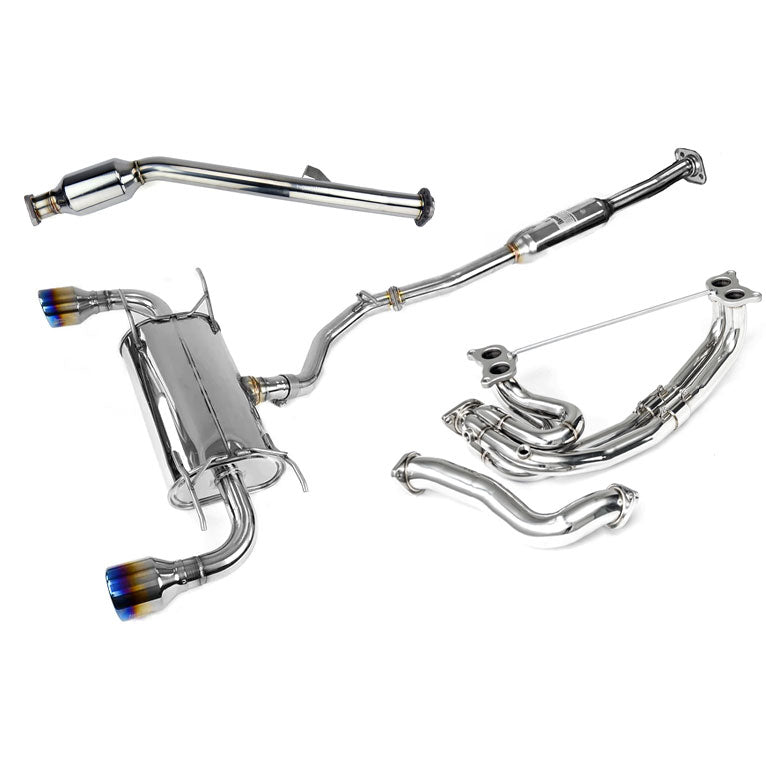 Invidia Q300 70mm Engine Back Exhaust w/Invidia Equal Headers image 1