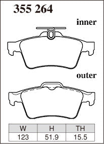 Dixcel ES Type Brake Pads ES-355264 image 2