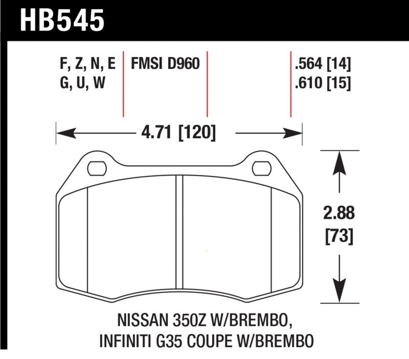 Project Mu RC09 Club Racer Front Brake Pads image 2