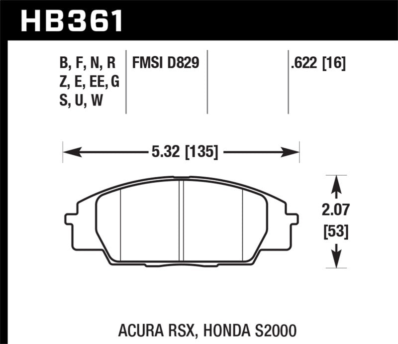Project Mu RC09 Club Racer Front Brake Pads image 2
