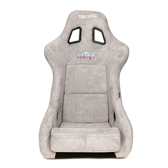 NRG "PRISMA ULTRA Edition" FRP Race Bucket Seat Large - Gold Pearl Shell/Grey Alcantara Suede image 2