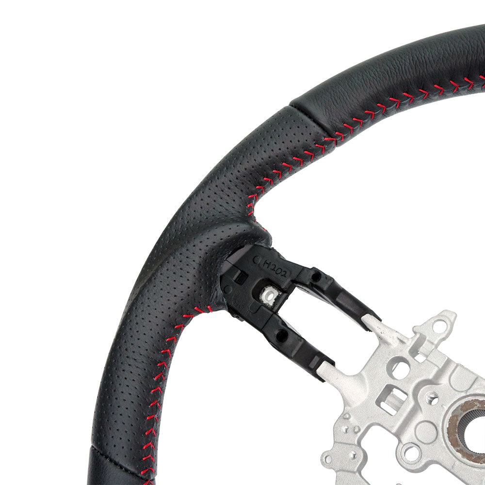 PSR Leather Steering Wheel w/Red Stitching
