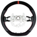 PSR Suede + Leather Steering Wheel w/Red Stitching