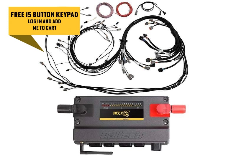 Haltech Nexus R5 ECU + Universal V8 Terminated Harness