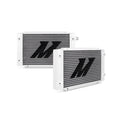 Mishimoto Universal 19 Row Dual Pass Oil Cooler - Silver