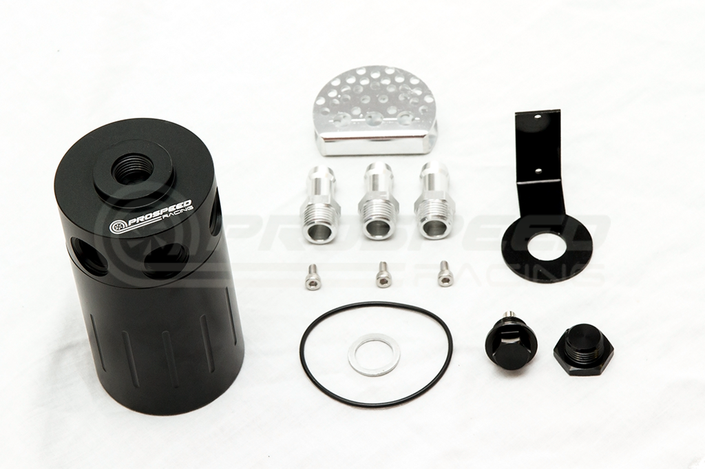 PSR Universal 3 Port Dual Baffled Catch Can/Air Oil Separator