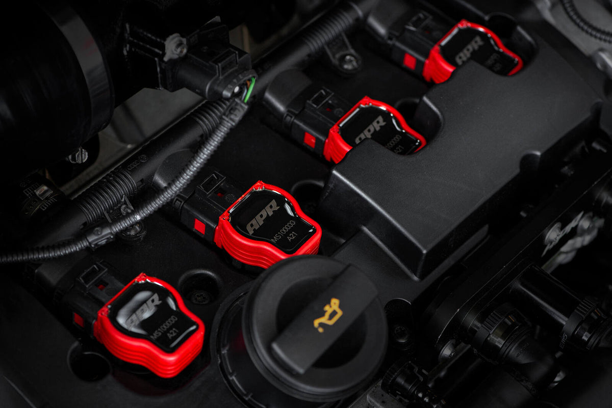 APR R8/PQ35 Ignition Coil - Red, Single - Audi/VW - MS100208