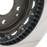 Paragon 2-Piece Rear Brake Rotors Pair 350x22mm w/Caliper Carrier - VW Golf R Mk7/Mk7.5, Rear 350 x 22 mm - P2R.044.350.220.22200.04.