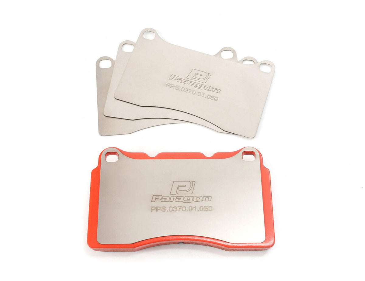 Paragon PPS370 Titanium Front Brake Pad Shims - STI/Evo/SS-V/FK8 Type-R/BRZ/86 (Brembo)